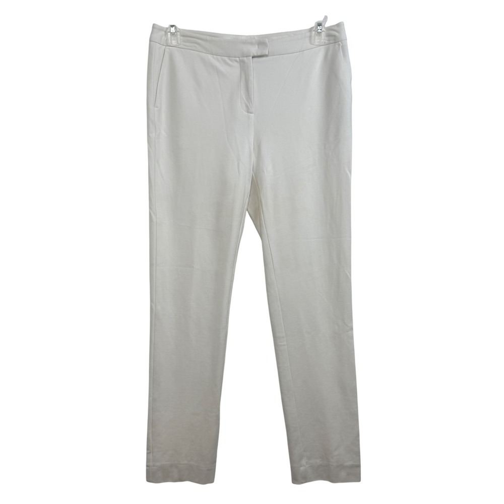 J McLaughlin Women's Ivory Stone Straight‎ Leg Dress Pants Trousers Career 10